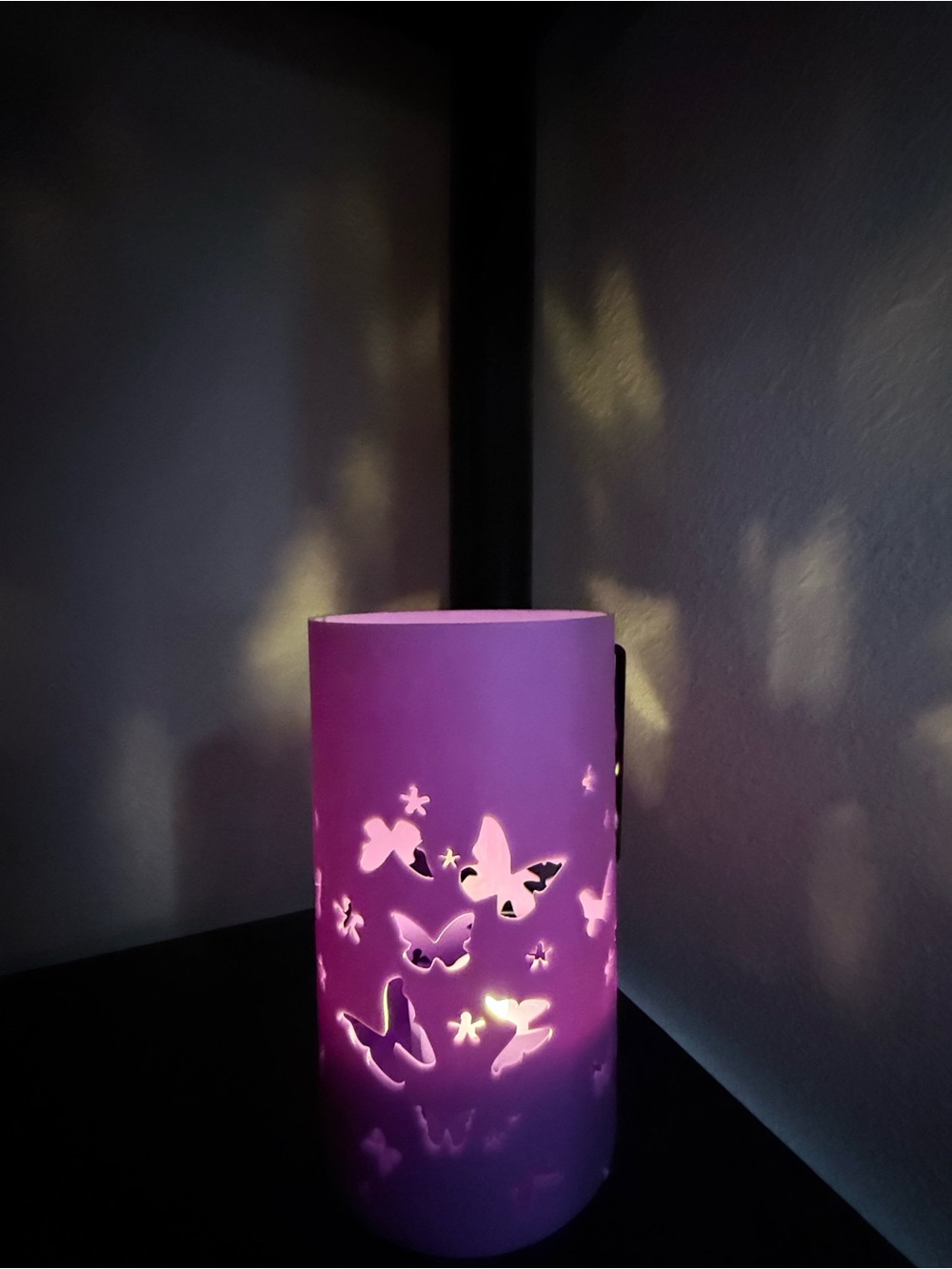 Purple Butterfly Cutout Accent Lamp - Home Accents Candles & Holders
